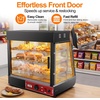 image:imageTylza 26 Commercial Food Warmer Display Case 3Tier Electric Countertop Pizza Warmer wLED Lighting Adjustable Removable Shelves Glass Door 1200W for Restaurant Buffet Pretzel WarmerBlack