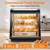 image:imageTylza 26 Commercial Food Warmer Display Case 3Tier Electric Countertop Pizza Warmer wLED Lighting Adjustable Removable Shelves Glass Door 1200W for Restaurant Buffet Pretzel WarmerBlack
